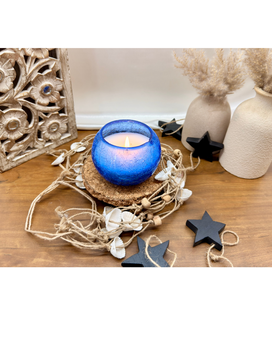 Blue Moonlight Jar Wax Candle