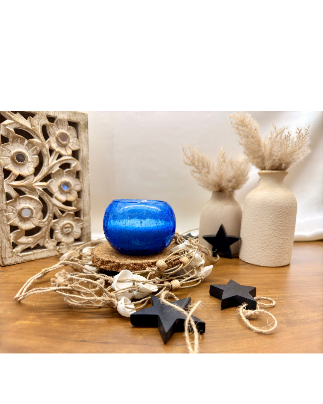 Blue Moonlight Jar Wax Candle