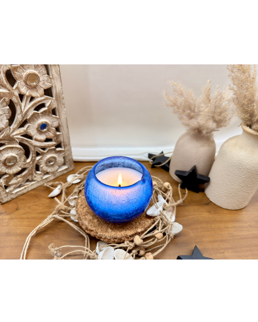 Blue Moonlight Jar Wax Candle